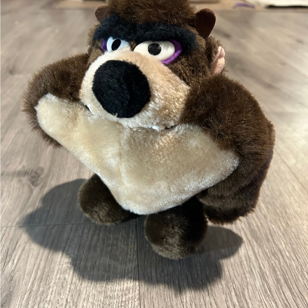 Vintage 1971 Taz Tasmanian Devil Warner Bros Stuffed Animal Plush Looney Tunes